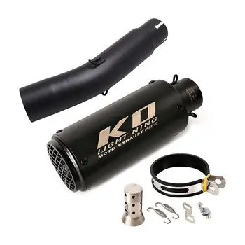 Exhaust Pipe For Honda CM500 CM300 Rebel 500 17-21 Motorcycles Escape Muffler Mid Link Pipe Steel Carbon Fiber Slip On DB Killer