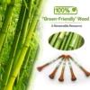 Natrual Wooden Golf Tees 100 Pack Biodegradable Bamboo Golf Tees,More Sturdy and Stable Premium Bamboo Golf Tees 3