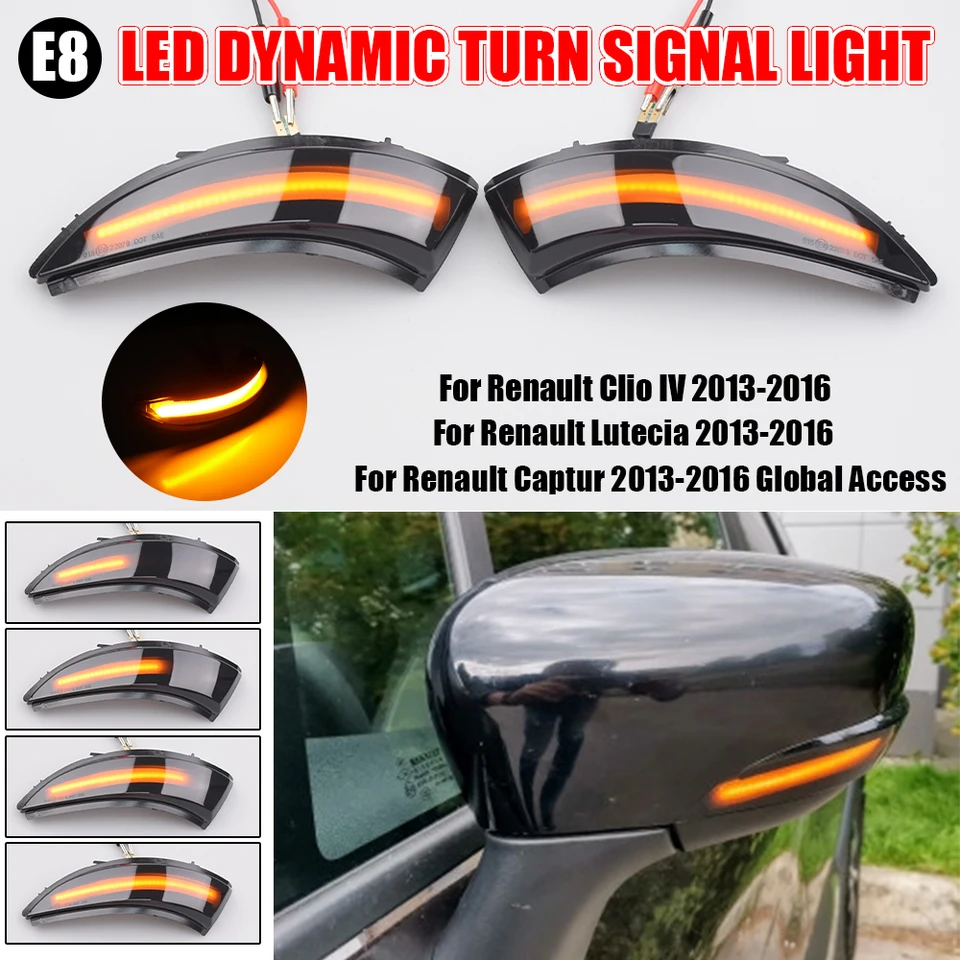 Frecce Dinamiche LED Retrovisore Renault Clio 4/Captur - Luci
