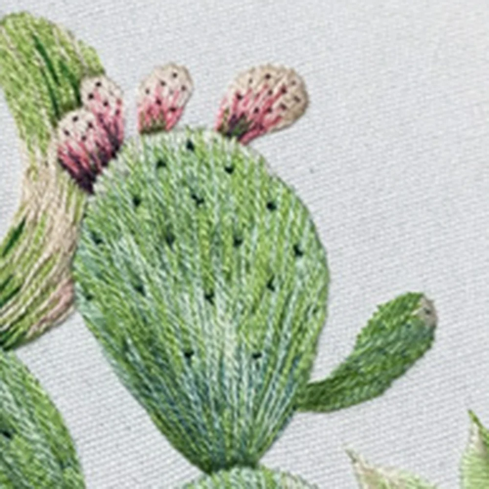 【GRAVER】Drawing Cactus Embroidery Round Knit Cactus Embroidery Pattern, Instant Download, Cacti