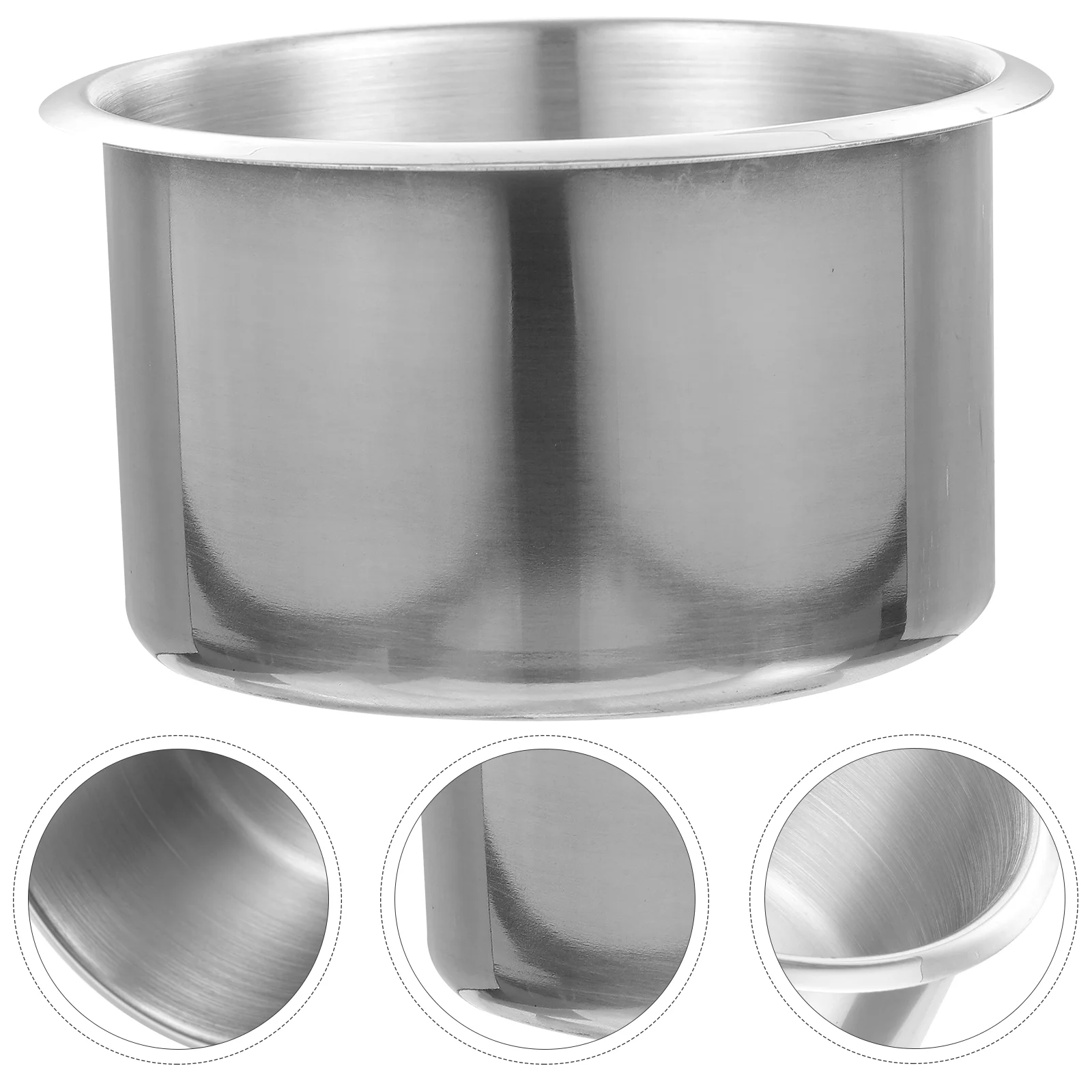 

Stainless Steel Boat Cup Holder Recessed Drink Can Holder Desktop Cup Storage Holder