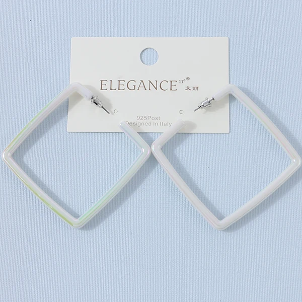 Share more than 231 white plastic hoop earrings super hot