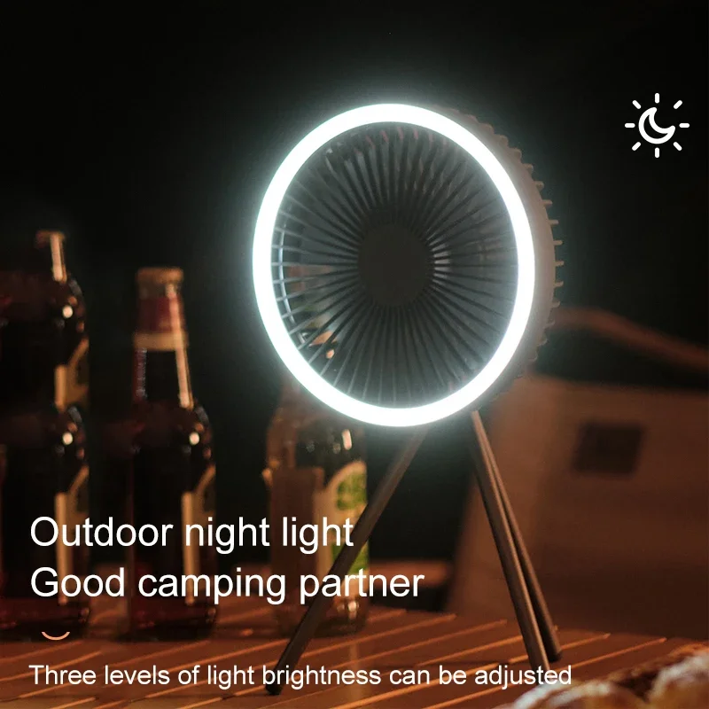 Portable Rechargeable Tripod Camping Fan 10000mAh