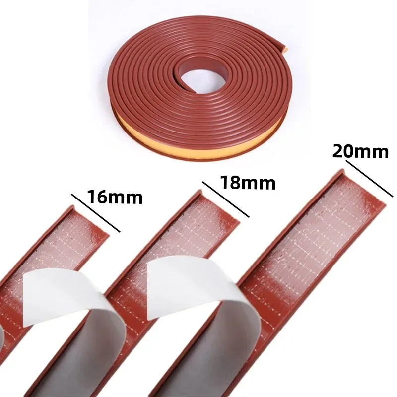 5M U-shaped Edge Banding Self-Adhesive Edge Banding Tape TPE Rubber Wood Board Chair Table Protector Cover Furniture Decoration