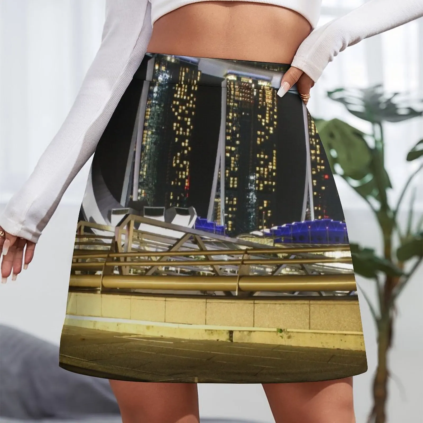 Singapore Marina Bay Sands Hotel Mini Skirt Women's summer dress Skirt pants Womens dresses korean skirt