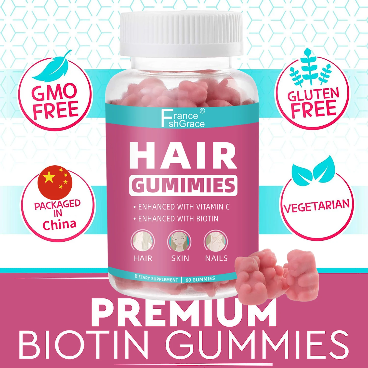 60 pills hair nutrition vitamin jelly is suitable perm hair dyeing hair