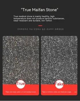 Round grill plate Non-stick grill plate Portable home frying pan for outdoor picnics Non-smoking grill plate grilling tool 6