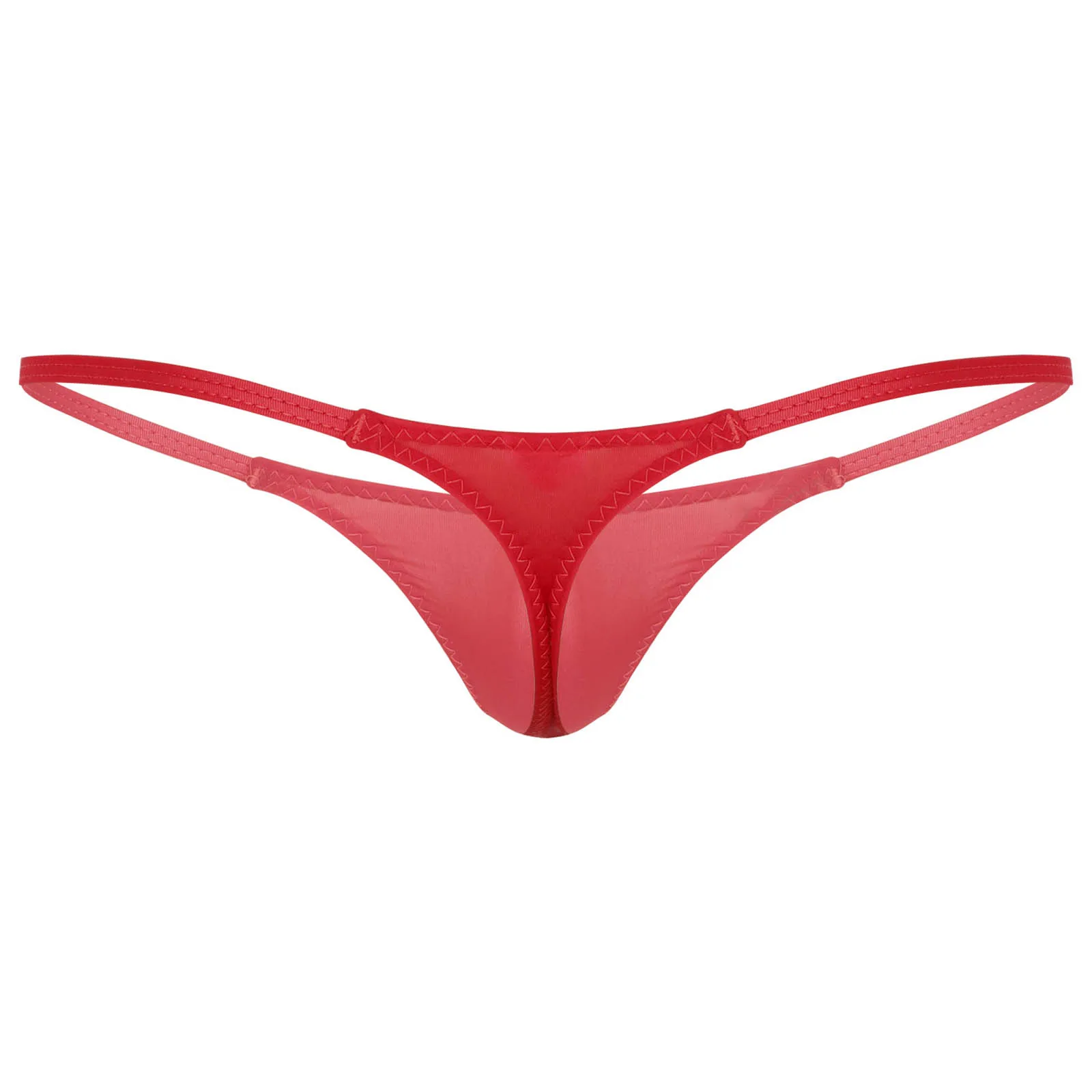 Men Underwear G-Strings Thongs Briefs Mini Micro Coverage Low Rise Elastic Waistband