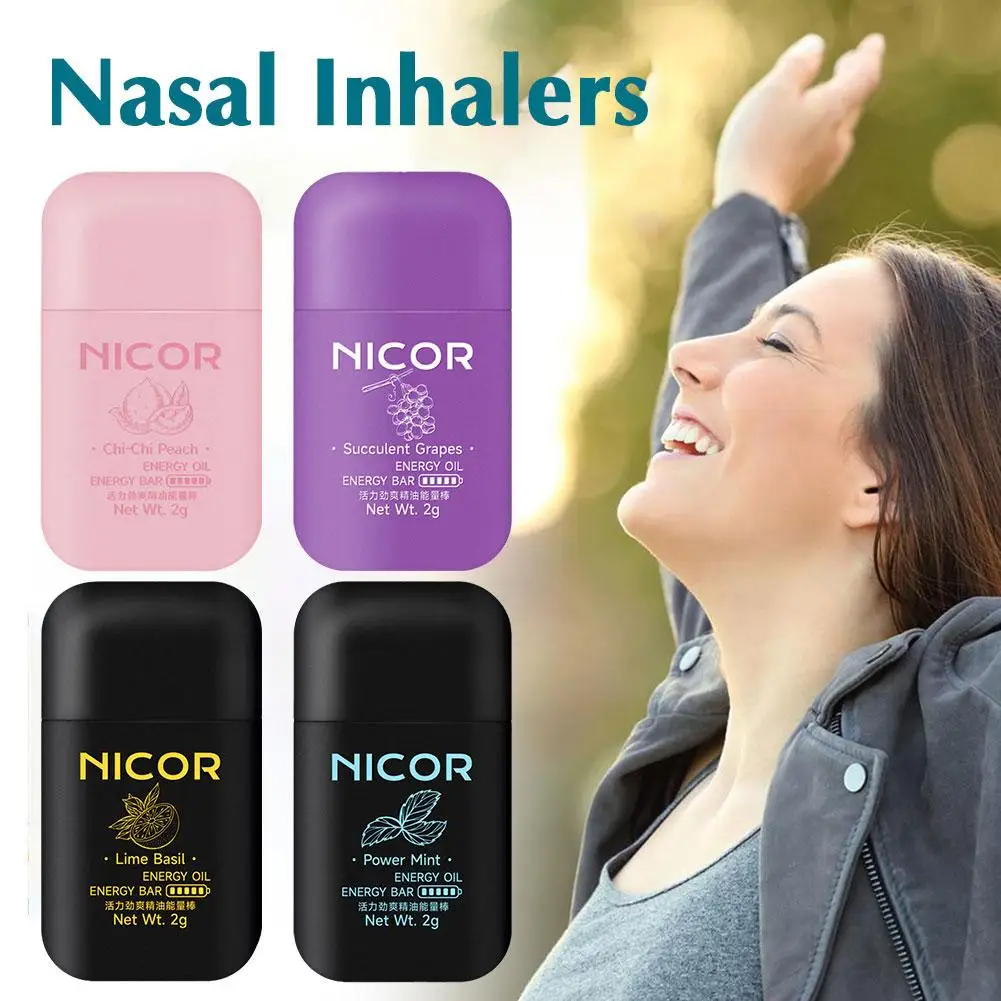 Nasal Inhaler Mint Nasal Essential Oil Menthol Inhaler Relieve Rhinitis Fatigue Refreshing Artifact Thailand Aromatherapy Spray nasal inhaler