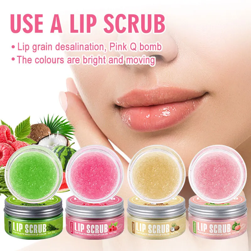 Fruity Lip Scrub Exfoliating Dead Skin Moisturizing Moisturizing Care Lip Balm Reduces Lip Lines and Improves Lip Condition 3