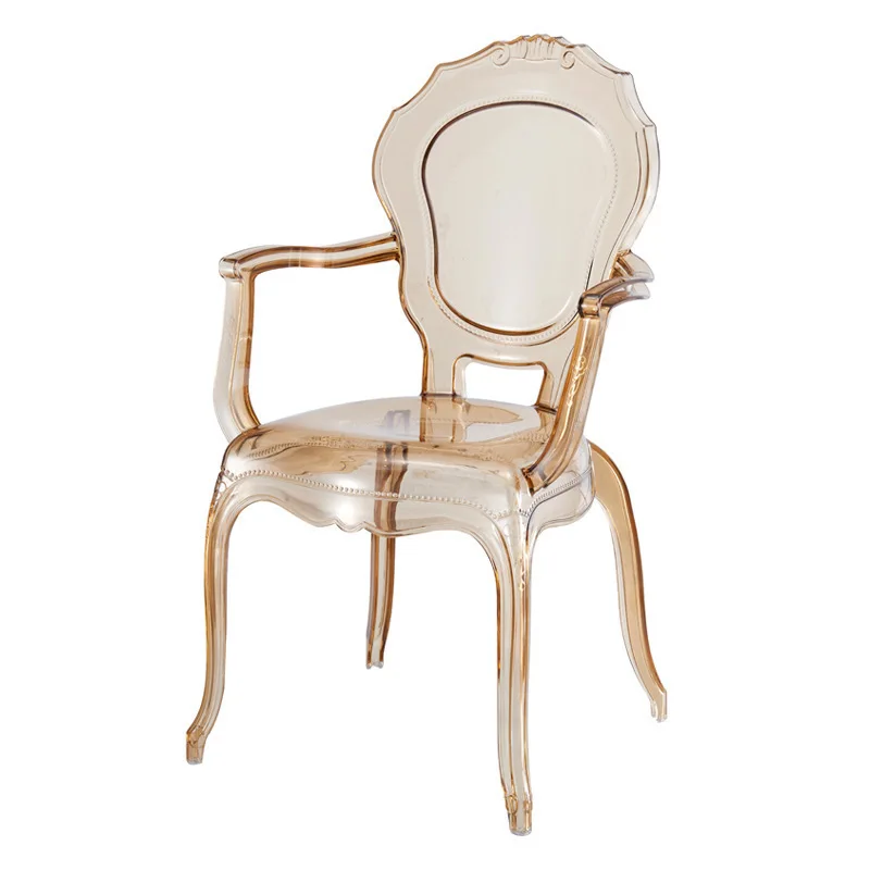 Vintage Jardin Chairs Modern Black Designer Banquet Chairs Acrylic Transparent Poltronas Confortaveis Para Sala Loung Furniture