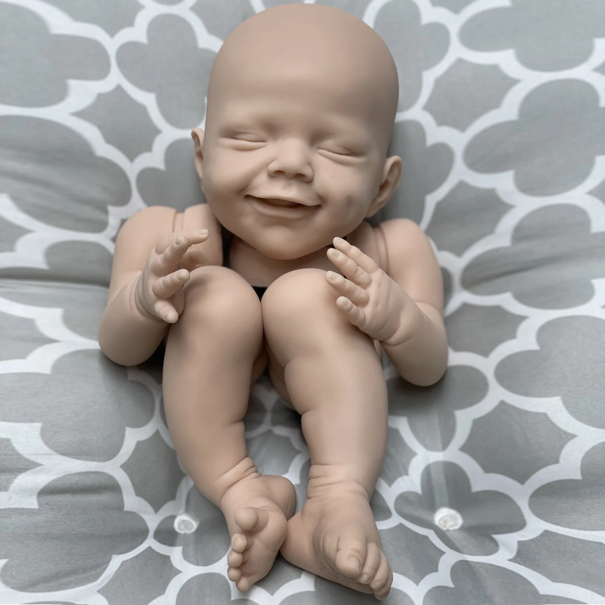 

Reborn Kit Silicone April Bebe Doll DIY Blank Unpainted Unfinished Parts Soft Silicona Muñeca