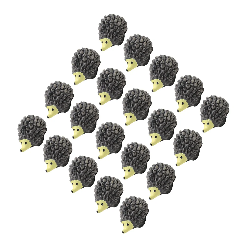 

Mini Hedgehog Figurines Simulation Mini Animal Ornaments Potted Plants Decorations Resin Crafts Micro DIY Landscape Decors