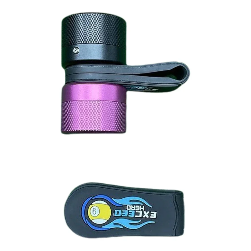 Pool Billiards Accessories Rubber Magnetic Billiard Chalk Holder Portable Chalk Leather Clip Powder Holder Bag