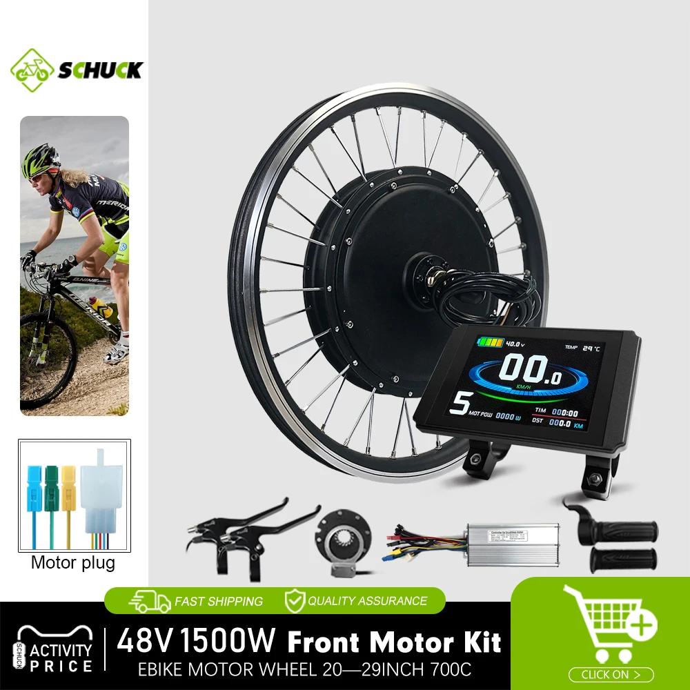 Electric-Bike-Kit-48V-1500W-20-24-26-27-5-28-29Inch-700C-Brushless ...