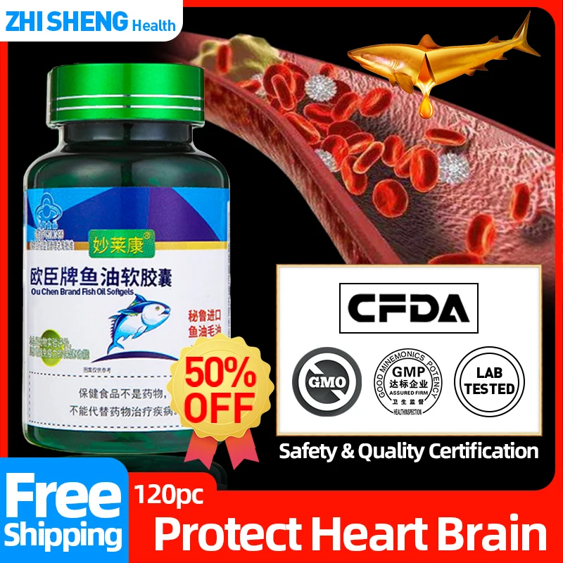 Omega31000MgFishOilCapuslesEpaDhaBrainSupportArteriosclerosis