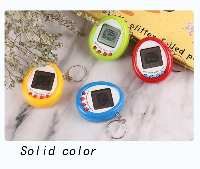 1Pcs 90S Nostalgic Tamagotchi Electronic Pets Console Kid Toy Portable Keyring Funny Virtual Cyber Toy Christmas New Year Gift 