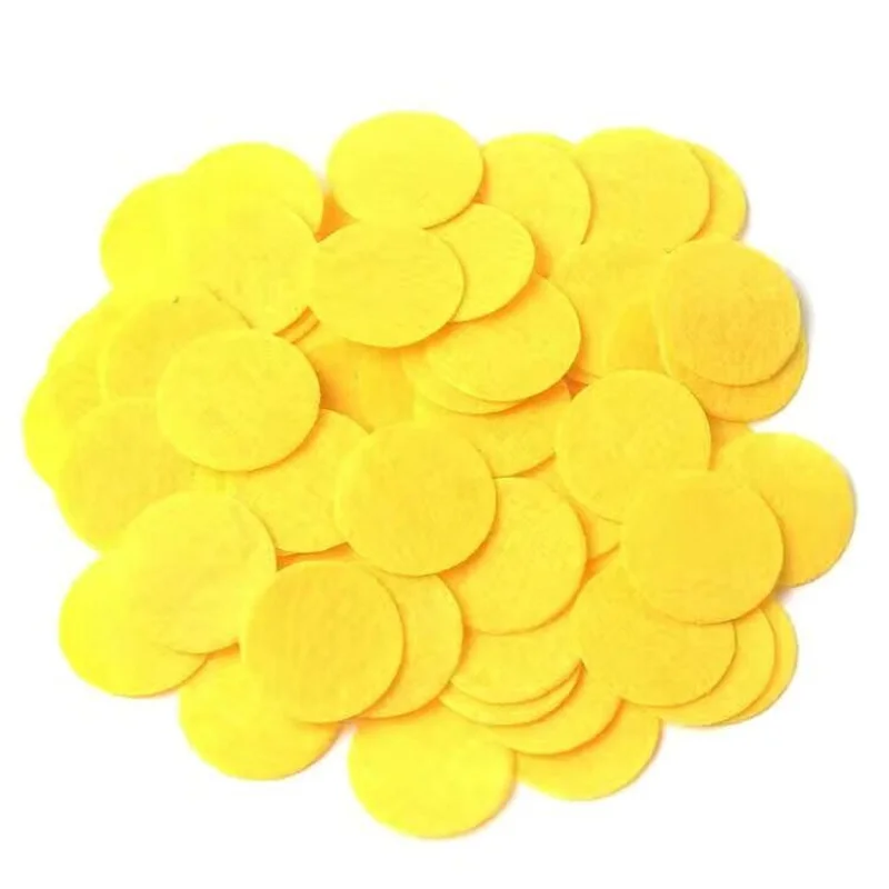 Craft Supplies Fabric Flowers 100pcs 2cm 2.5cm 3cm 4cm 5cm Non Woven Circle Pads Felt Fabric Round Patches Diy Accessories Handmade Flowers Crafts Material