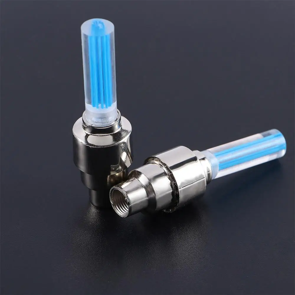 2 pcs Bicycle Rear Light Cycling Accessories Wheel Tire LED Neon Light Tire Light Wheel Tire Light Valve Tire Lamp