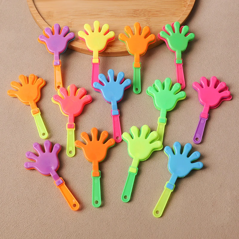 20Pcs Colorful Mini Hand Clapper Cheering Props Kids Birthday Party Favors Goodie Pinata Fillers Toys Wedding Baby Shower Gifts