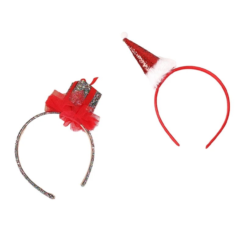 

Christmas Gift Box Headband Unique Celebration Party Adult Teens Headband