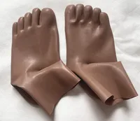 Black Latex Socks Toes Seamless Hosiery Fetish Sox Unisex New Color