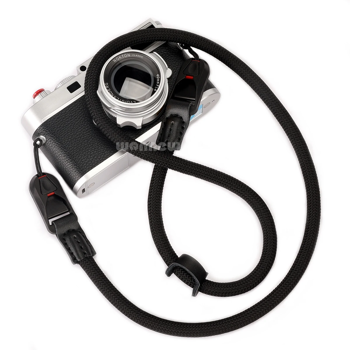 Premium Camera Neck and Shoulder Strap with Wrist Round Rope Design