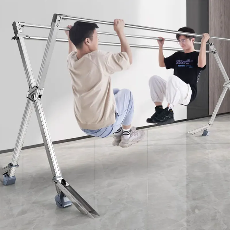 

Long Movable Hanger Rack Nordic Pretty Adults Foldable Organizer Hanger Rack Kids Trouser Percheros Para Ropa Home Furniture