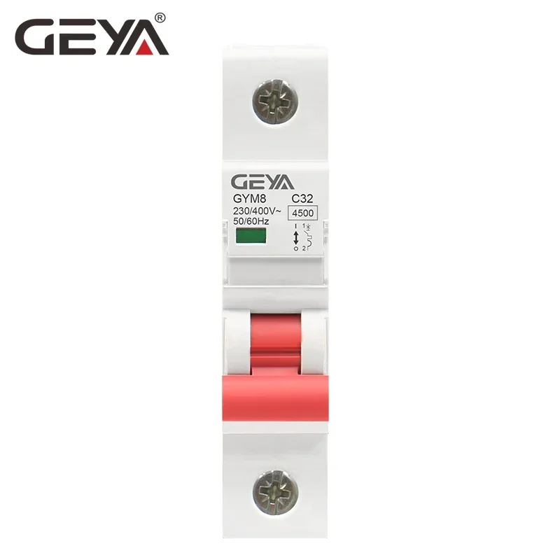 Circuit breaker Single Phase MCB 6A 10A 16A 20A 25A 32A 40A 50A 63A 220V/400V C Curve