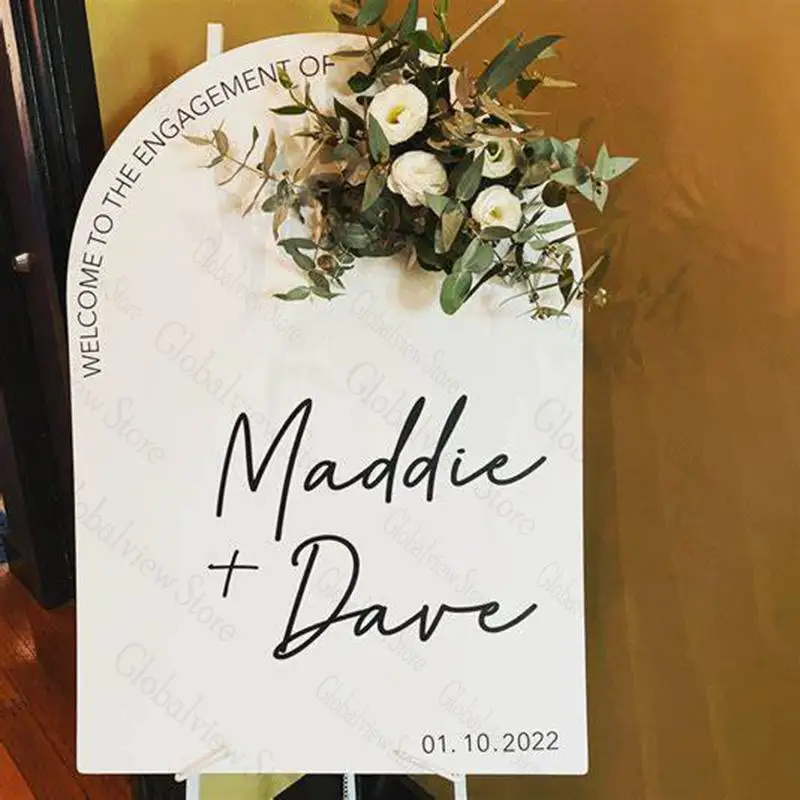 Bogen benutzer definierte Willkommen schild Hochzeit Bogen Willkommen Beschilderung Baby party Hochzeit Willkommen brett Geburtstags feier Lieferungen – Detail 9