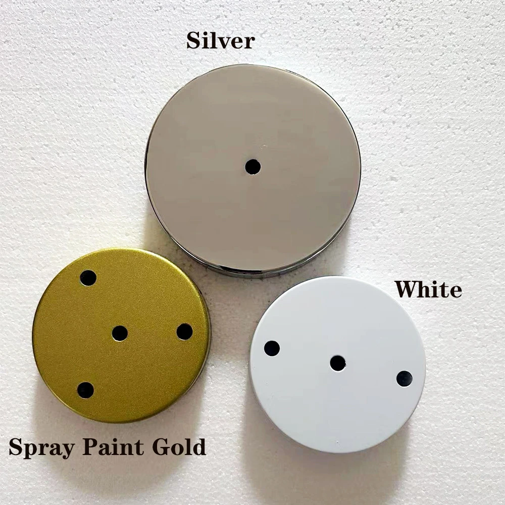 DIY 10/15/20/25/30cm French Gold Brass Ceiling Plate LED Base Vintage Pendant Lamp Disc Base Ceiling Canopy led lamp base