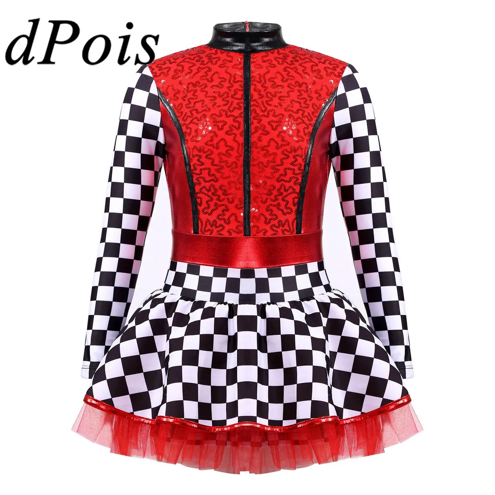 

Детский костюм для косплея на Хэллоуин для девочек, детская юбка-пачка с блестками, трико, платья для карнавала, искусственное платье, для представлений