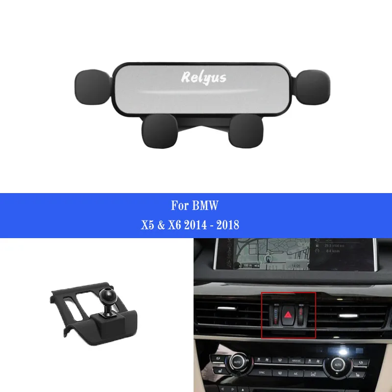 

Car Mobile Phone Holder Smartphone Mounts Holder Gps Stand Bracket for BMW X5 X6 E70 E71 E72 2008-2013 G05 G07 2019-2020