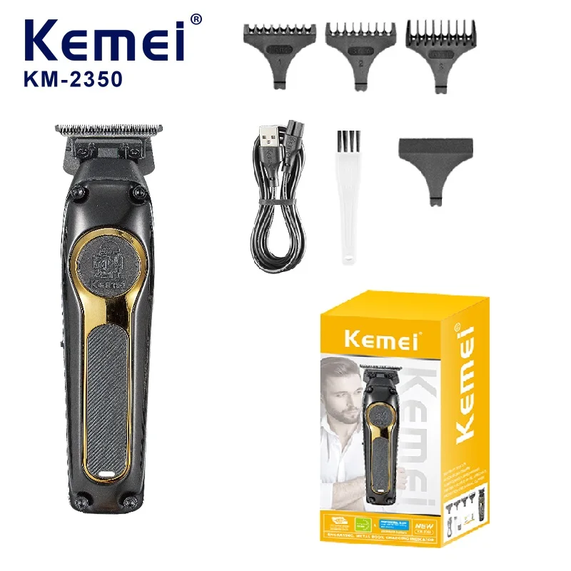 kemei Professional Hair Trimmer Clipper 2000mah Lithium Battery Electric Hair Clipper DLC Cutting Trimmer Men KM-2350