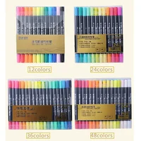 STA Watercolor Brush Pen Set Waterbrush Daul Tip Caligraphy Brushpen Markers Drawing Pen Manga Art Markers School Art Supplies 5