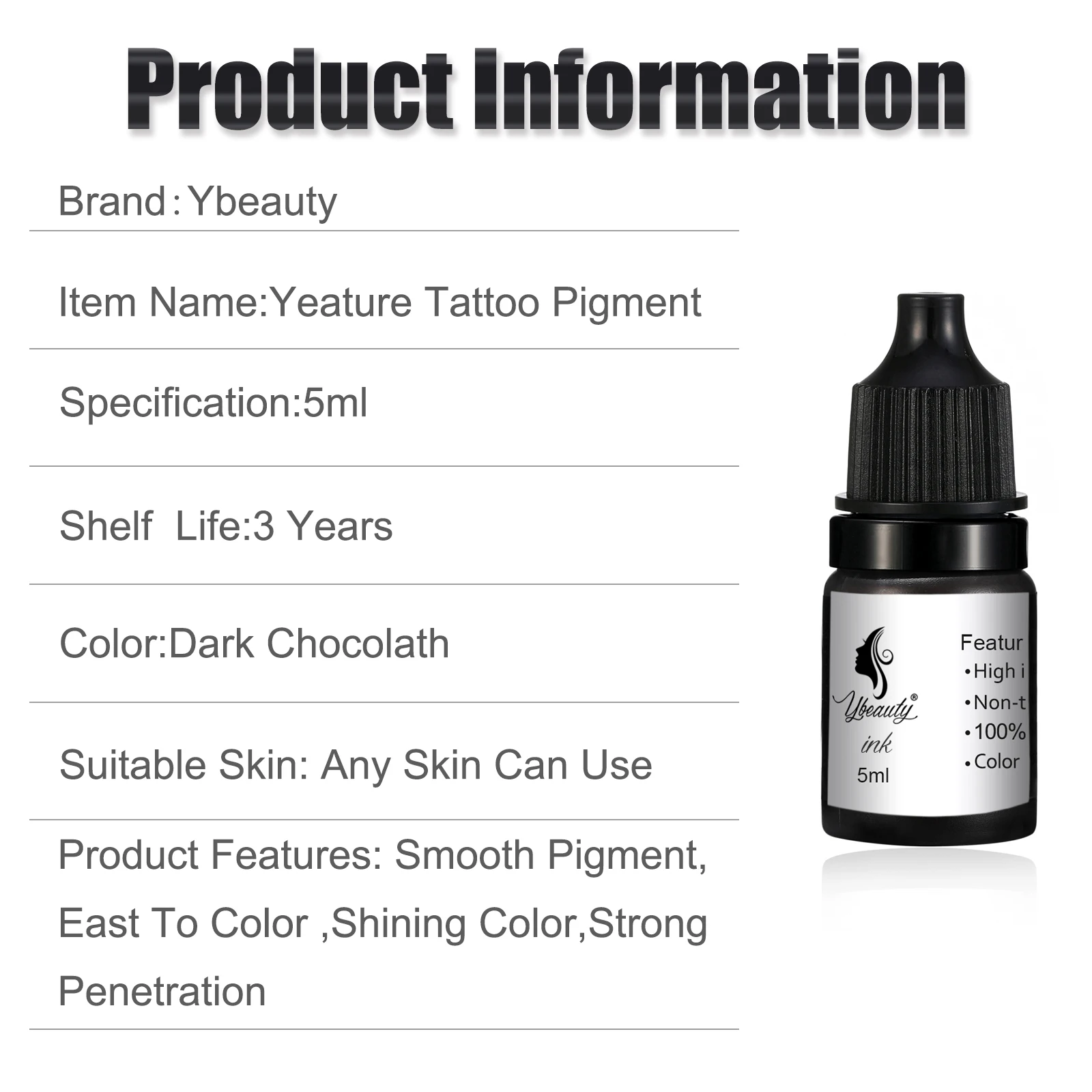 5ml Microblading Pigments Tattoo Ink Milkly Colors for Semi Permanent MakeUp Sets Tint Eyebrow Eyeliner Lips Beauty Nano Pigment