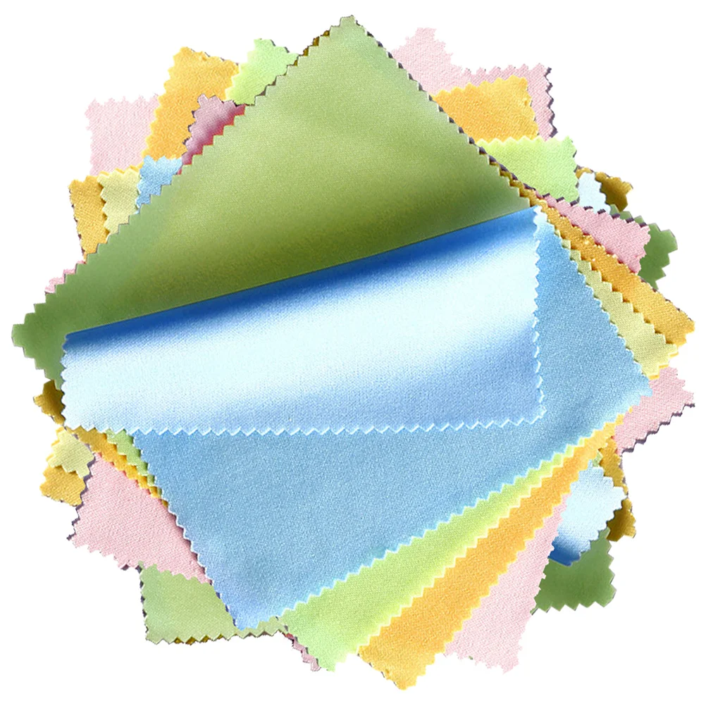 

100pcs Glasses Wipes Eyeglasses Cleaning Cloths Glass Cleaning Cloths Jewelry Small Wipe Cloths