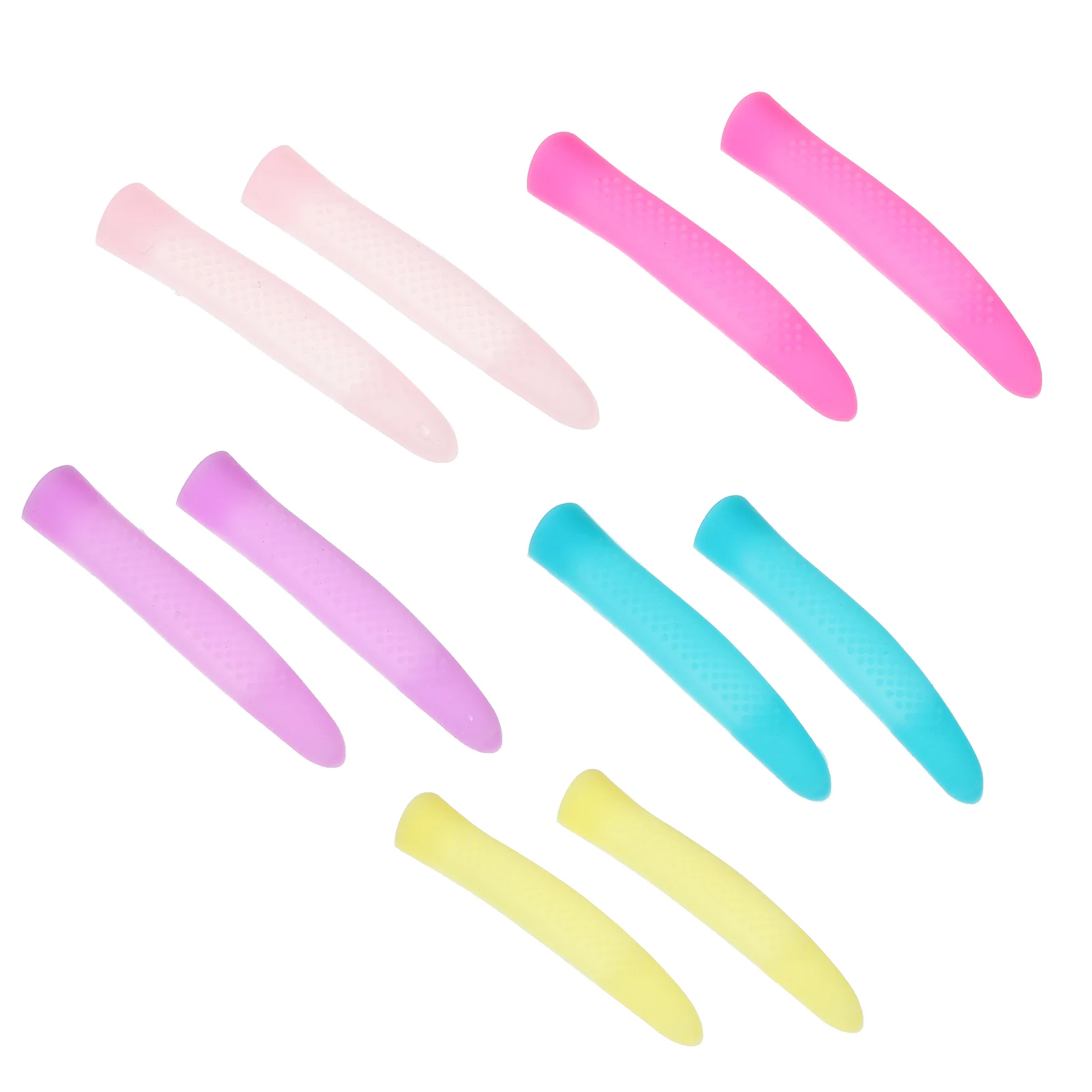 

5 Pairs Nail Cuticle Scissors Handle Cover Nail Trimmer Silicone Case Sleeve