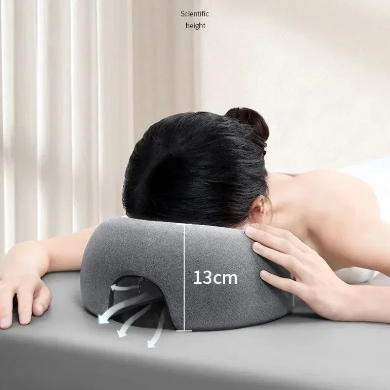 Massage Face Rest Pillow for Beauty Salon Ergonomics Lying Down Pillow Memory Foam Breathable Head Rest Support Pillow 1