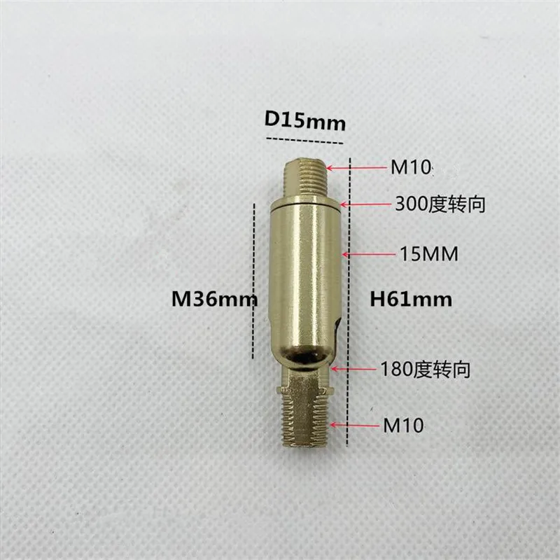 2PCS Universal head turning joint 360 degree inner and outer teeth mirror front lamp wall lamp table decoration accessories