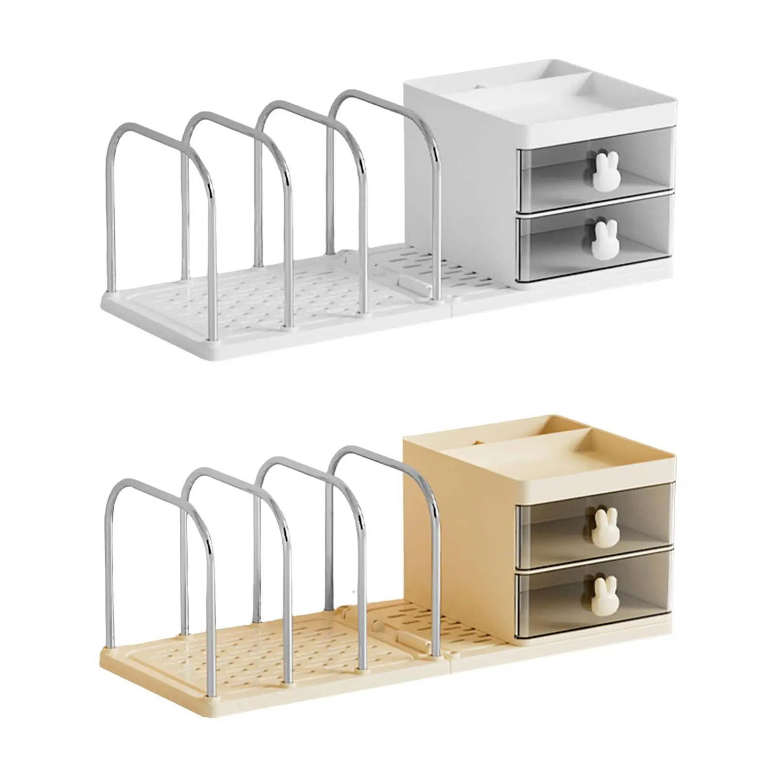 Multifunctional Desk Organizer and Pen Holder with Bookends for Office and Home Essentials