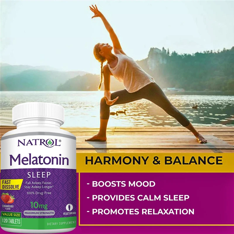 Melatonin Instant Tablets, Vitamin B6, Helps Promote Better Sleep