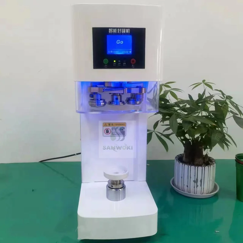Not Rotatable Tin Can Sealing Machine Beverage Can Filler Beer Can Sealer PET Tin Jar Beer Cans Seamer Size Customized 3