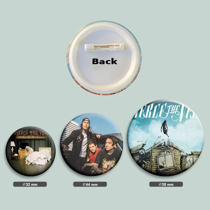 Pierce The Veil Album Art Cartoon Badge Handmade Brooch Pins