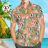 Custom Dog Face On A Hawaiian Shirt For Pet Lover DIY Personalized Pet Photo Beach Shirts For Men Oversized T Shirt 5