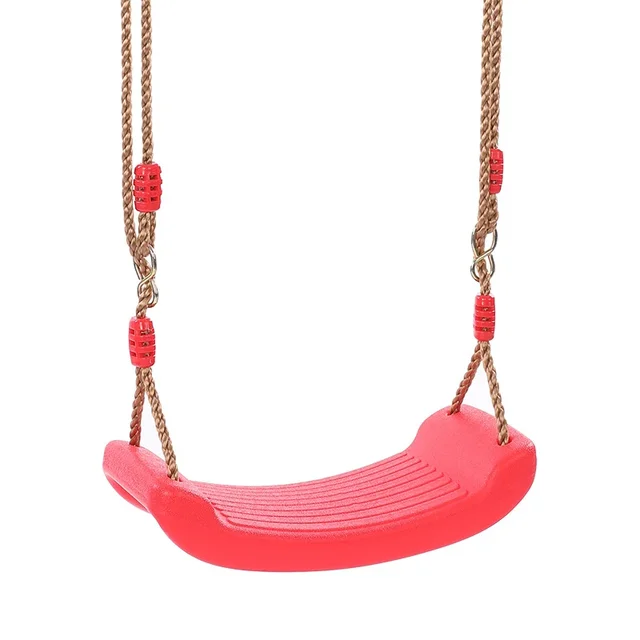 Balançoire Enfant Extérieur/Intérieur - Siège Plastique Bleu Hauteur Réglable