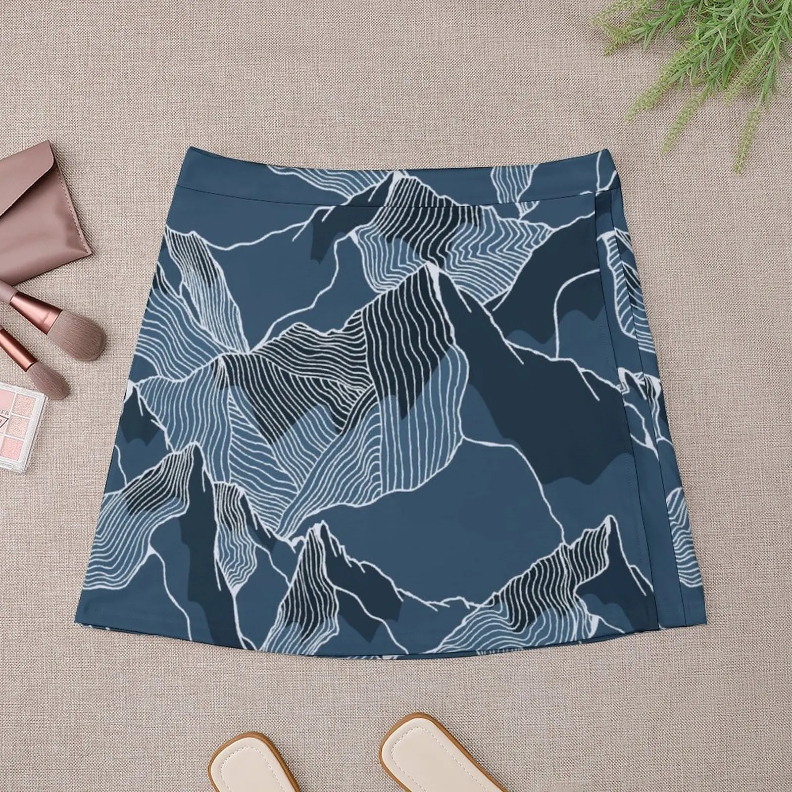 Night blue peaks Mini Skirt women clothes fashion korean clothing elegant party dresses for women 2023 skirt set