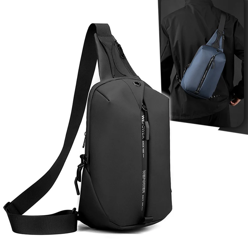 

Men Cross Body Backpack Sling Chest Bag Outdoor Sports Trip Fashion Travel Hiking Male Messenger Side Shoulder Commuter Bag