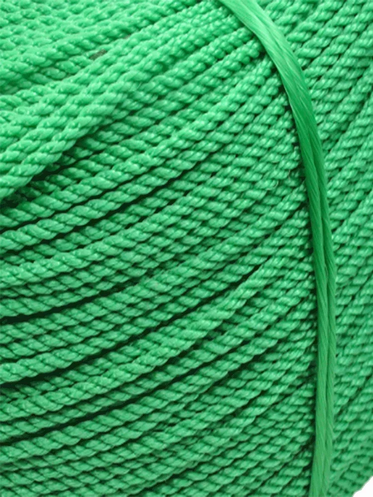 Green Nylon Woven Plastic Rope Truck Cargo Binding Clothes Drying Cord Durable and Sturdy Outdoor Construction Pull Cordage 4