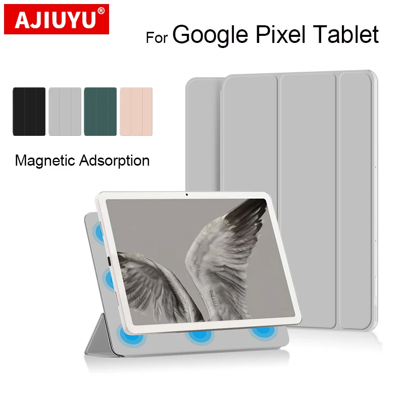 

Чехол AJIUYU для планшета Google PIxel 2023, 11 дюймов, ПУ, умный чехол-подставка, чехол Google PIxel GTU8P, сильные магнитные адсорбционные чехлы
